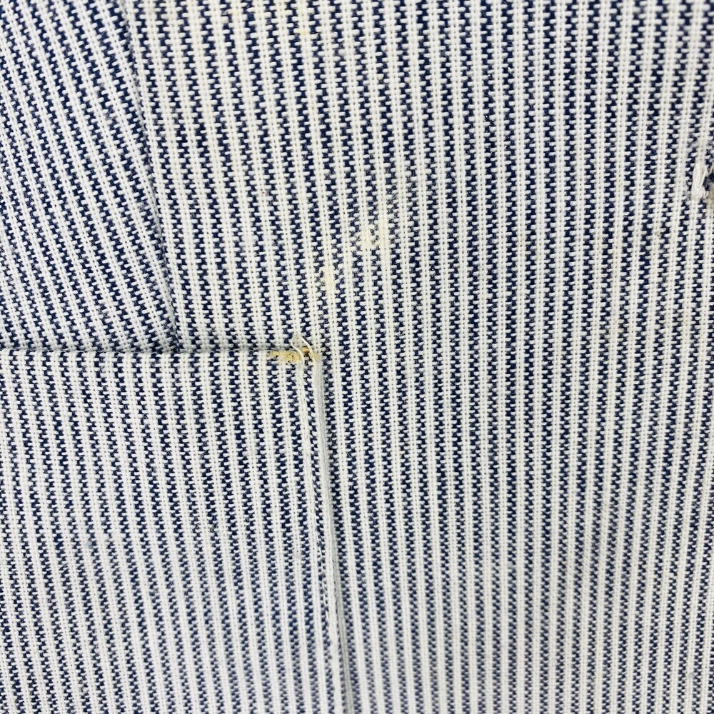 Vintage M Company Fashions Union Made Lady’s Pinstripe Blazer Cotton Size 9 Grey - Picture 5 of 11